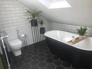Bathroom installation Southampton: loft conversion bathroom with modern sleek design